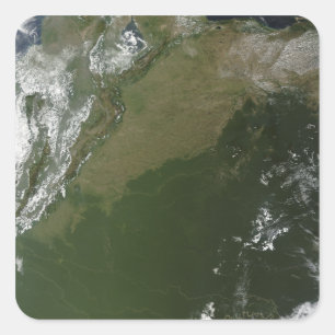 Satellite view of eastern Columbia Square Sticker