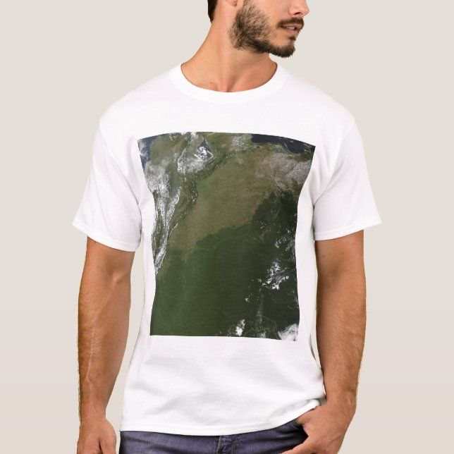 Satellite view of eastern Columbia T-Shirt (Front)