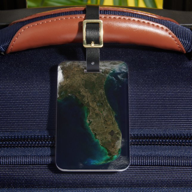 Satellite View Of Florida. Luggage Tag (Front Insitu 2)