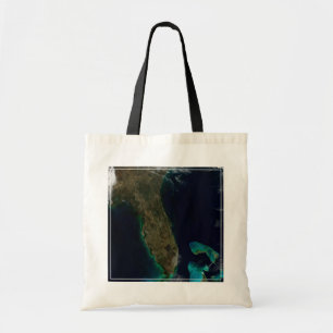 Satellite View Of Florida. Tote Bag