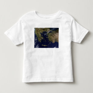 Satellite view of Greece and Turkey Toddler T-Shirt