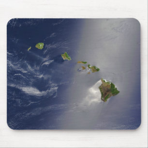 Satellite View of Hawaii Archipelago Islands Mouse Mat
