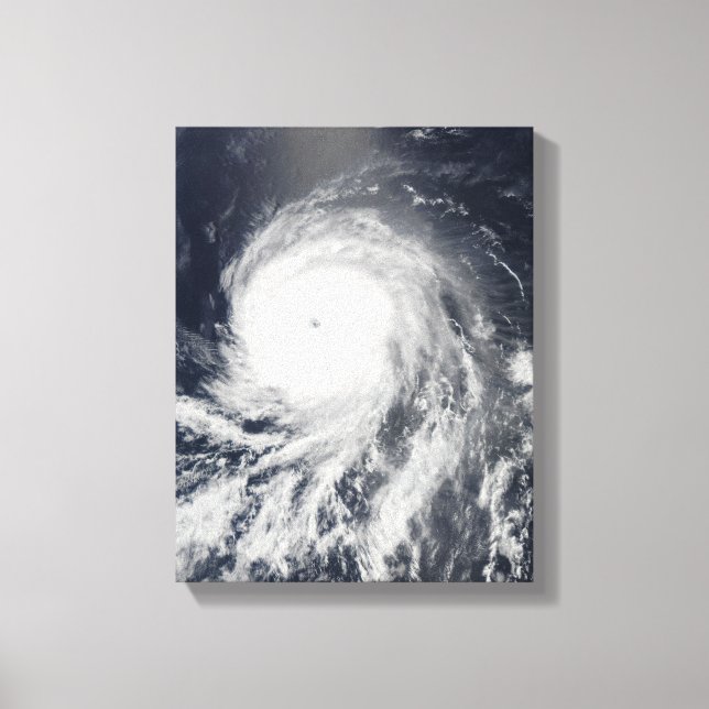 Satellite view of Hurricane Celia Canvas Print (Front)
