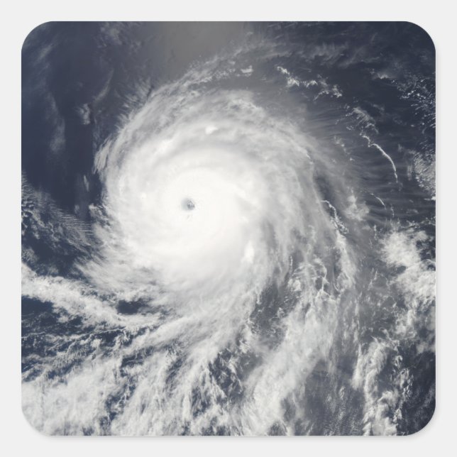 Satellite view of Hurricane Celia Square Sticker (Front)