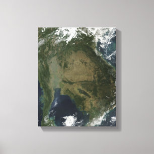 Satellite view of Indochina Canvas Print