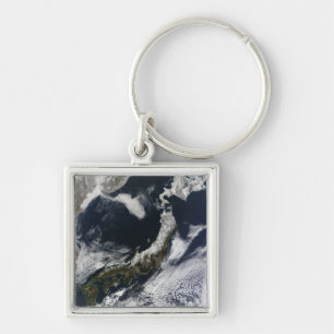 Satellite view of Japan Key Ring
