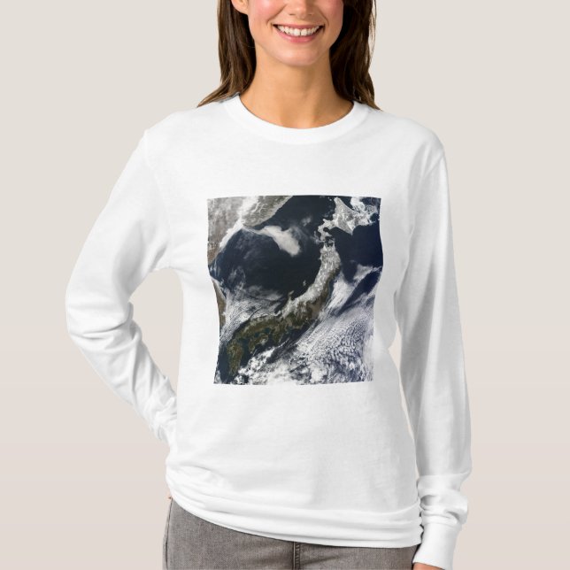 Satellite view of Japan T-Shirt (Front)
