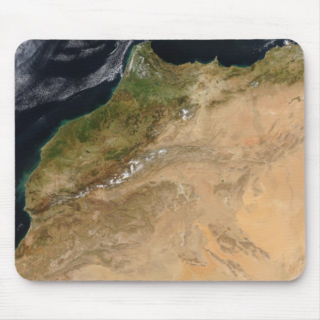 Satellite view of Morocco Mouse Mat (Front)