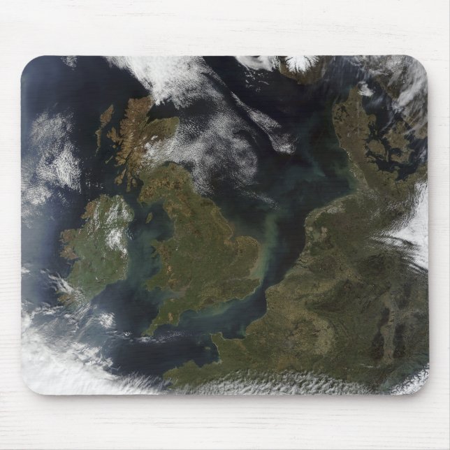 Satellite view of Northern Europe Mouse Mat (Front)