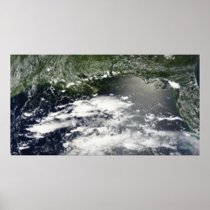 Satellite view of oil leaking 2 poster