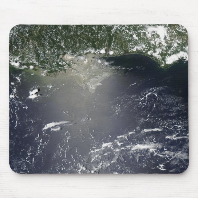 Satellite view of oil leaking mouse mat (Front)