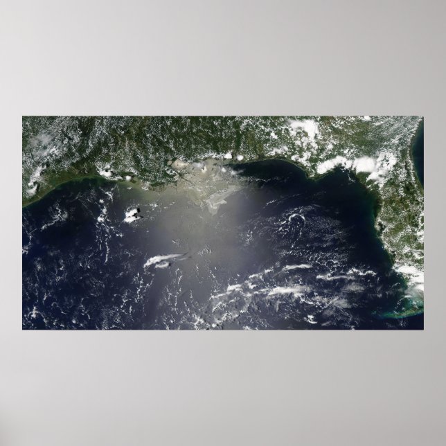 Satellite view of oil leaking poster (Front)
