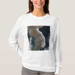 Satellite view of snowfall T-Shirt