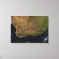 Satellite view of South Africa