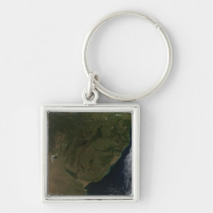 Satellite view of South America Key Ring