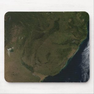 Satellite view of South America Mouse Mat