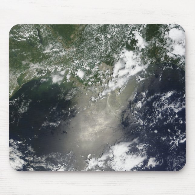 Satellite view of streaks and ribbons of oil mouse mat (Front)