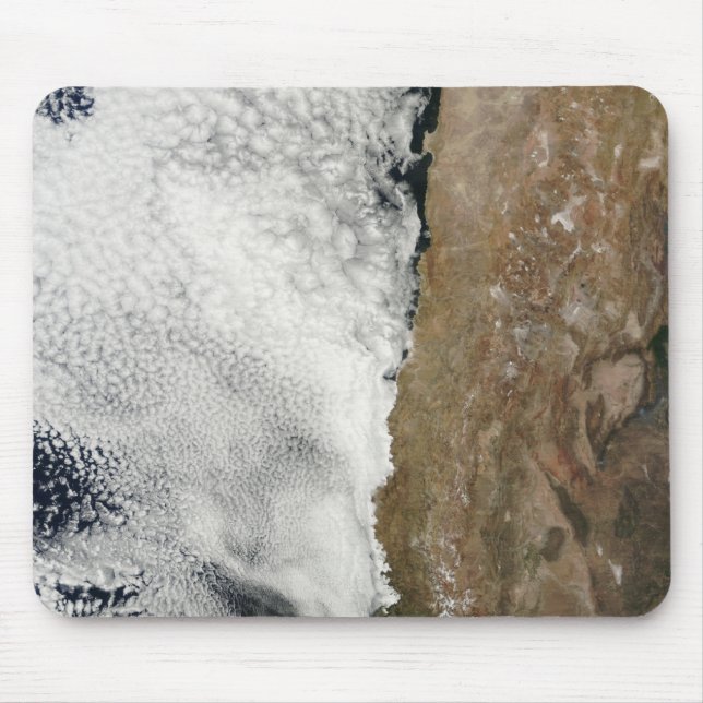 Satellite view of the Andes Mountains Mouse Mat (Front)
