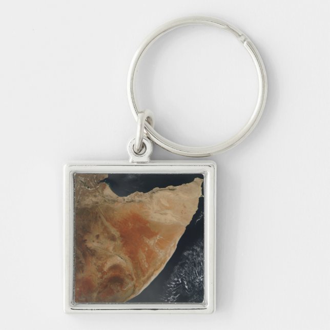 Satellite view of the Horn of Africa Key Ring (Front)