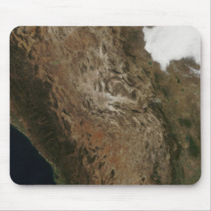 Satellite view of the landscape of central Mexi Mouse Mat