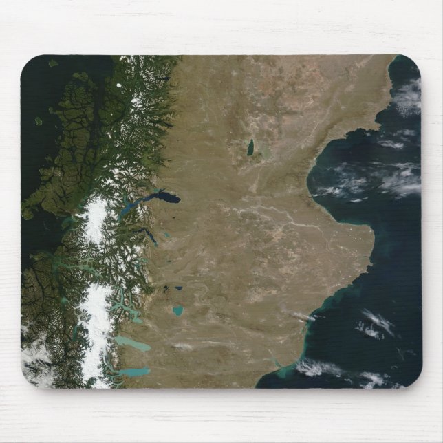 Satellite view of the Patagonia region Mouse Mat (Front)