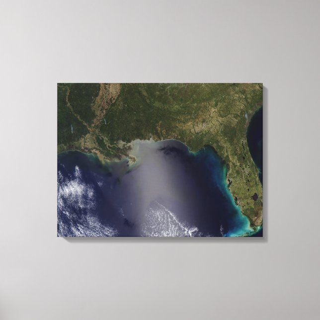 Satellite view of the Southeastern United State 2 Canvas Print (Front)