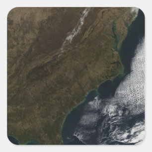 Satellite view of the Southeastern United State Square Sticker