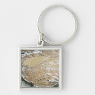Satellite view of the Tibetan Plateau Key Ring