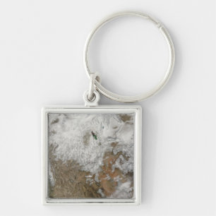 Satellite view of the western United States Key Ring