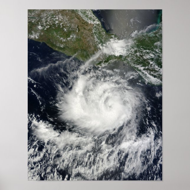 Satellite view of Tropical Storm Darby Poster (Front)