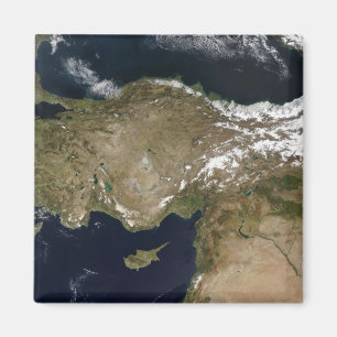 Satellite view of Turkey Magnet