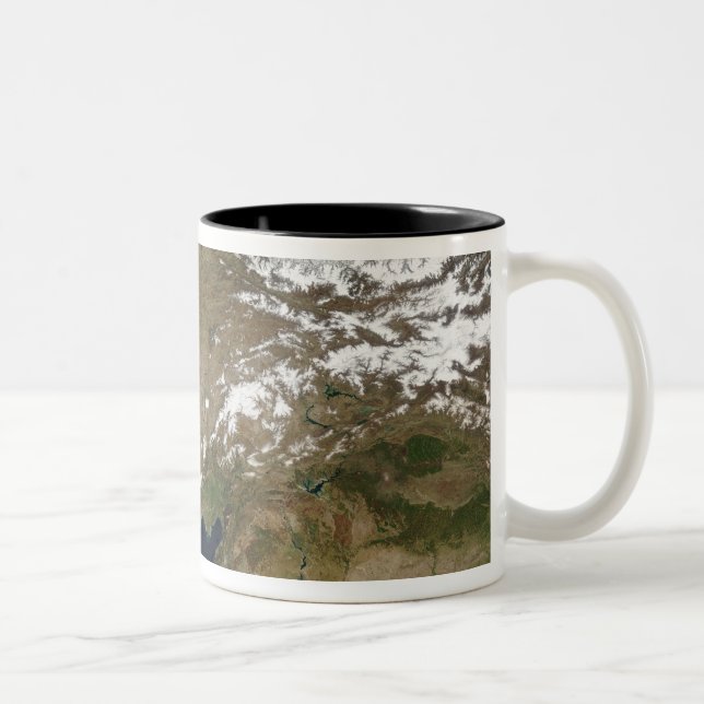 Satellite view of Turkey Two-Tone Coffee Mug (Right)