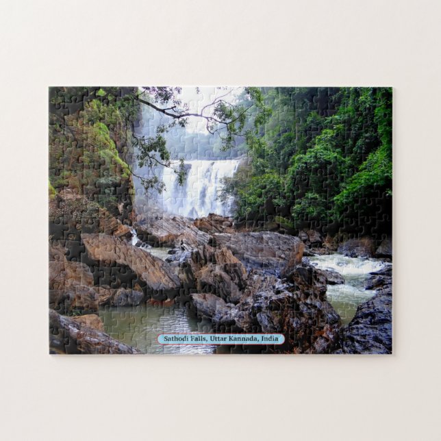 Sathodi Falls, Uttar Kannada, India Jigsaw Puzzle (Horizontal)