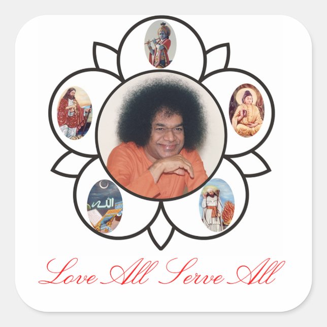 Sathya Sai Baba Sticker (Front)
