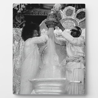 Sathya Sai Baba Vibhuti Abhishekam to Shirdi Idol Plaque