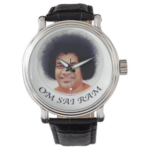 Sathya Sai Baba Vintage Leather Strap Watch