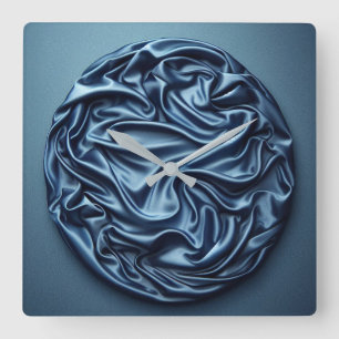 satin circle square wall clock