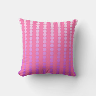Satin dots - pink and orchid cushion