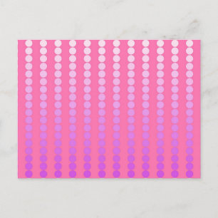 Satin dots - pink and orchid postcard