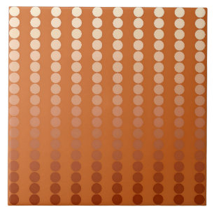 Satin dots - rust and copper tile