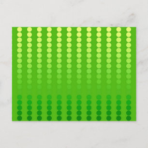 Satin dots - shades of lime green postcard