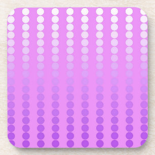 Satin dots - shades of orchid coaster