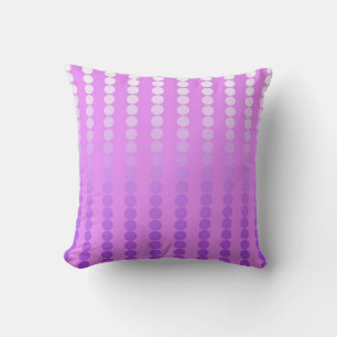 Satin dots - shades of orchid cushion