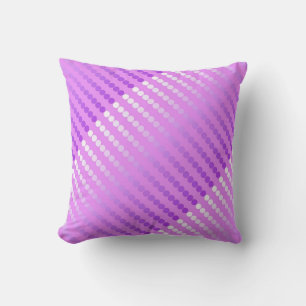 Satin dots - shades of orchid cushion