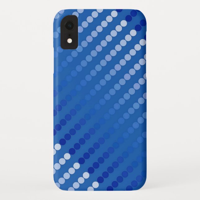 Satin dots - shades of steel blue Case-Mate iPhone case (Back)