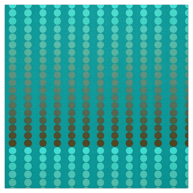 Satin dots - turquoise and pewter grey fabric (Swatch)