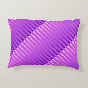 Satin dots - violet and orchid decorative cushion