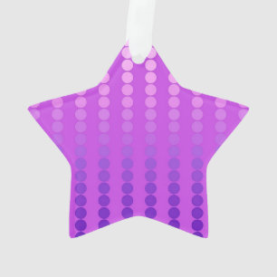 Satin dots - violet and orchid ornament