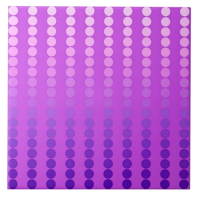 Satin dots - violet and orchid tile (Front)