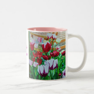Satin Hearts Two-Tone Coffee Mug